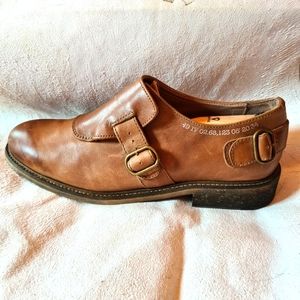 John Fluevog men's stylish dress shoes, monk strap